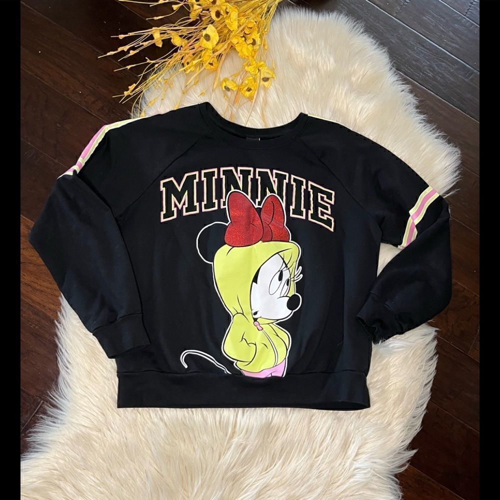 Disney Minnie Mouse black sweatshirt Sz XL (15-17)
